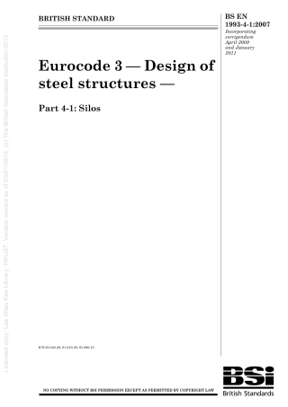 [BS EN 1993-4-1-2007] -- Eurocode 3. Design of steel structures. Silos.pdf