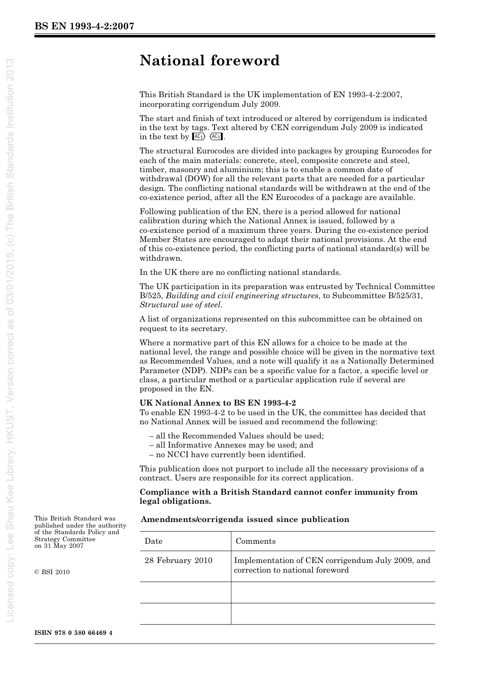 [BS EN 1993-4-2-2007] -- Eurocode 3. Design of steel structures. Tanks.pdf_第2页
