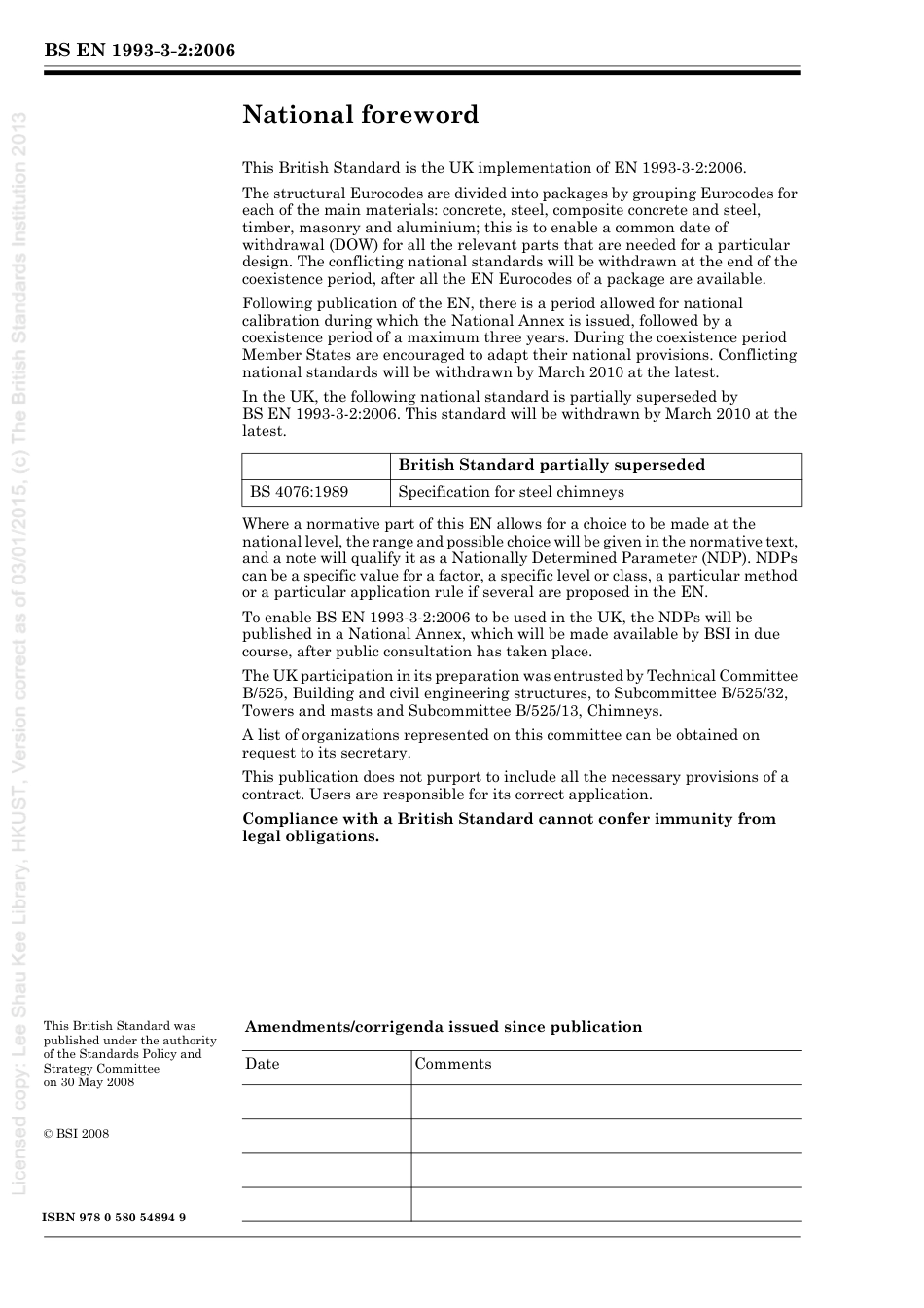 [BS EN 1993-3-2-2006] -- Eurocode 3. Design of steel structures. Towers, masts and chimneys.pdf_第2页
