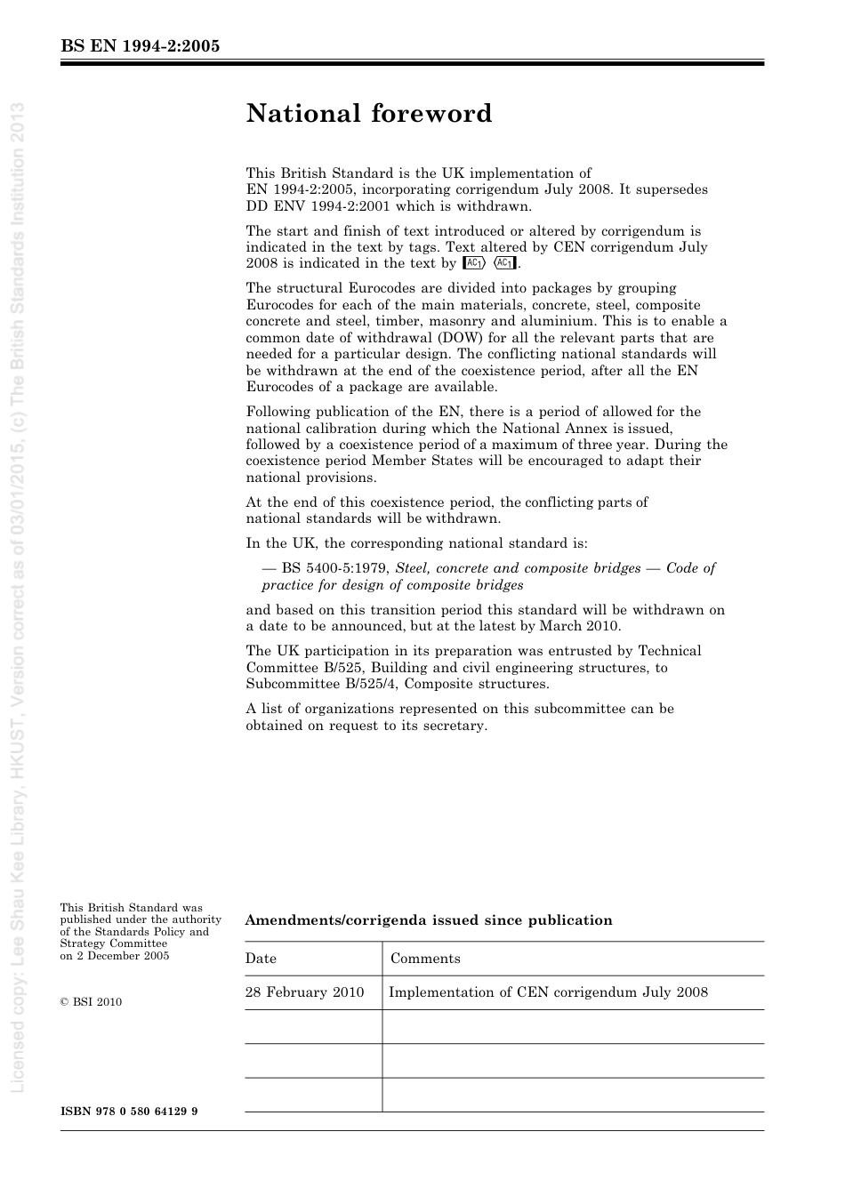 [BS EN 1994-2-2005] -- Eurocode 4. Design of composite steel and concrete structures. General rules and rules for bridges.pdf_第2页