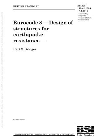 [BS EN 1998-2-2005+A2-2011] -- Eurocode 8. Design of structures for earthquake resistance. Bridges.pdf