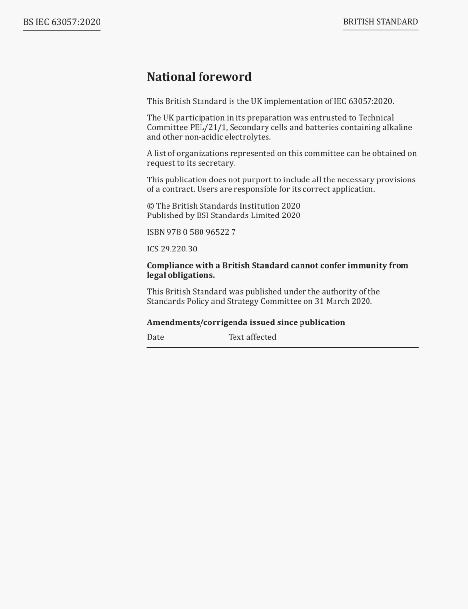 （高清版） BS IEC 63057-2020 Secondary cells and batteries containing alkaline or other non-acid electrolytes. Safety requirements f.pdf_第2页