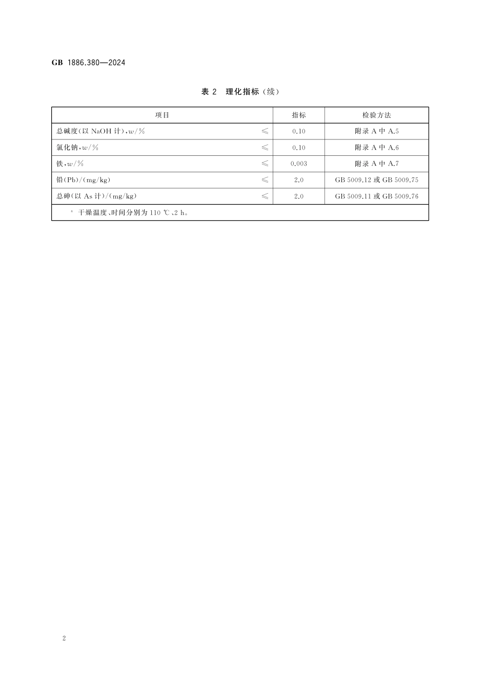 GB 1886.380-2024 食品安全国家标准 食品添加剂 甲酸钠.pdf_第3页
