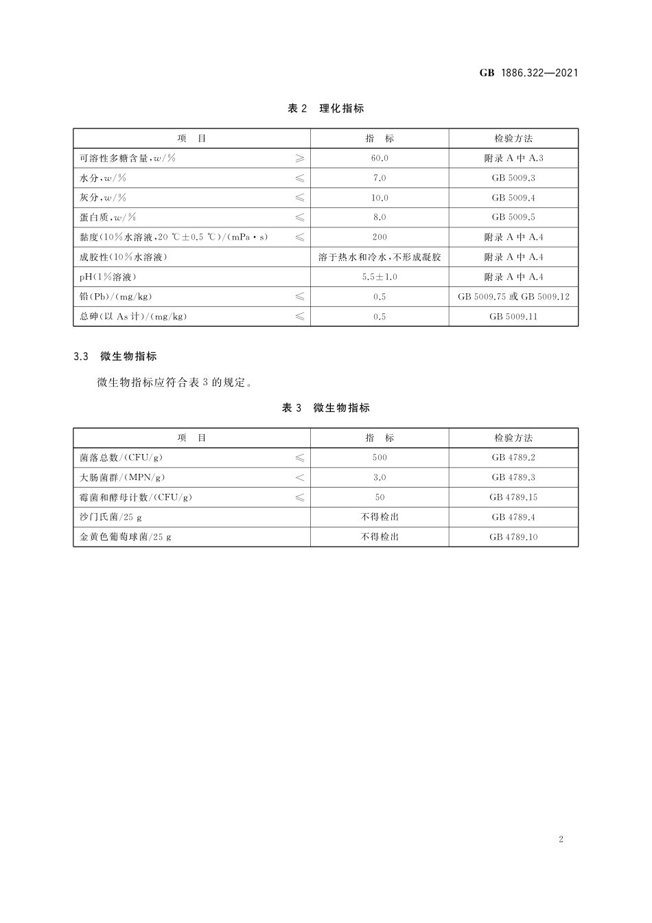 GB 1886.322-2021 食品安全国家标准 食品添加剂 可溶性大豆多糖.pdf_第3页