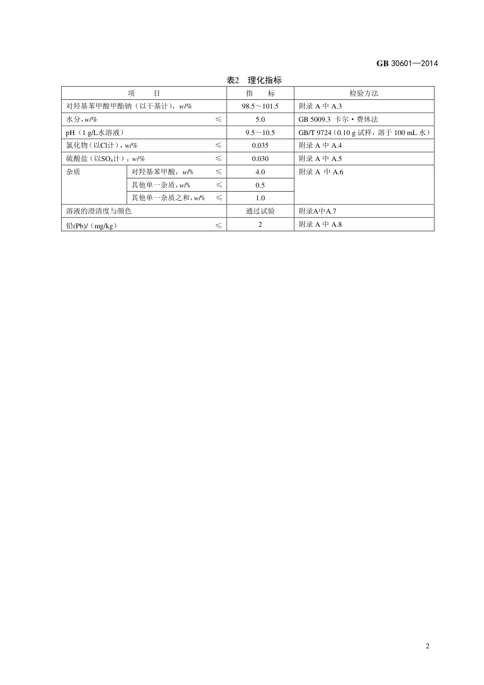 食品添加剂 对羟基苯甲酸甲酯钠.pdf_第3页