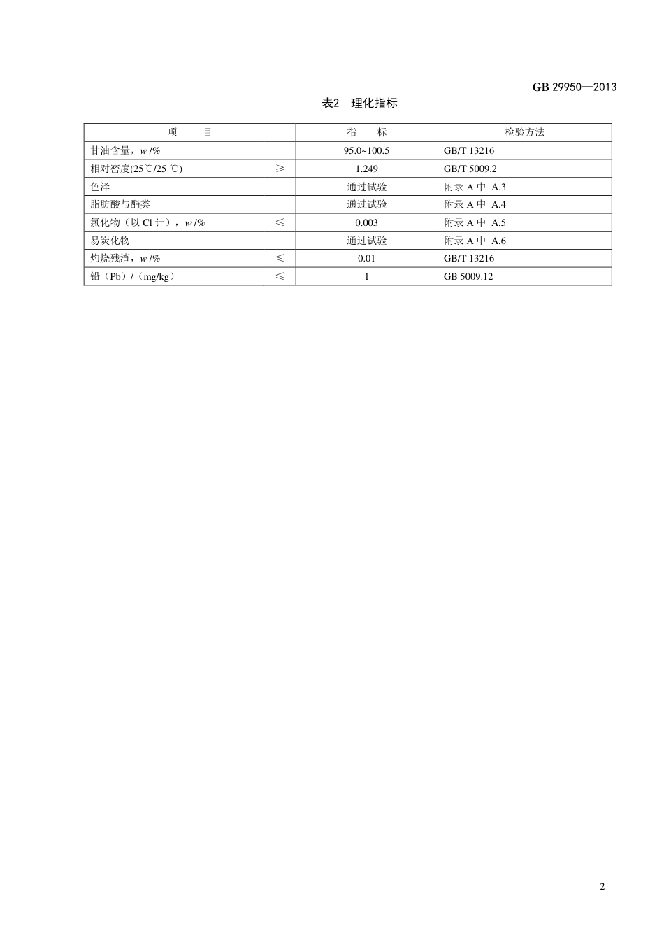 GB 29950-2013食品添加剂 甘油.pdf_第3页