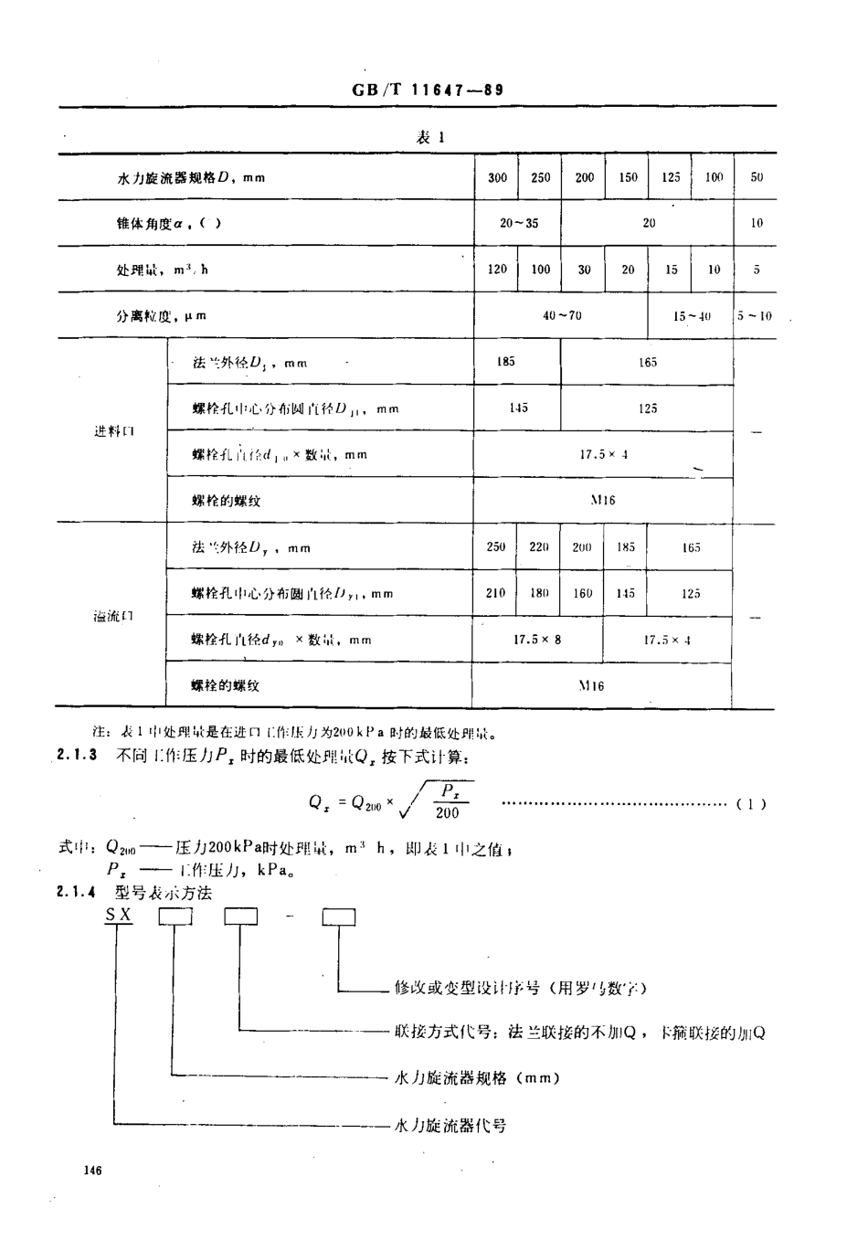 GBT 11647-1989 钻井液旋流器.pdf_第3页