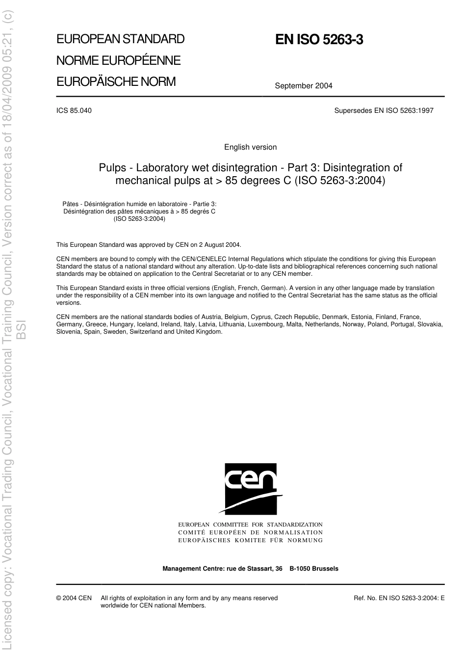 BS EN ISO 5263-3 2004.pdf_第3页