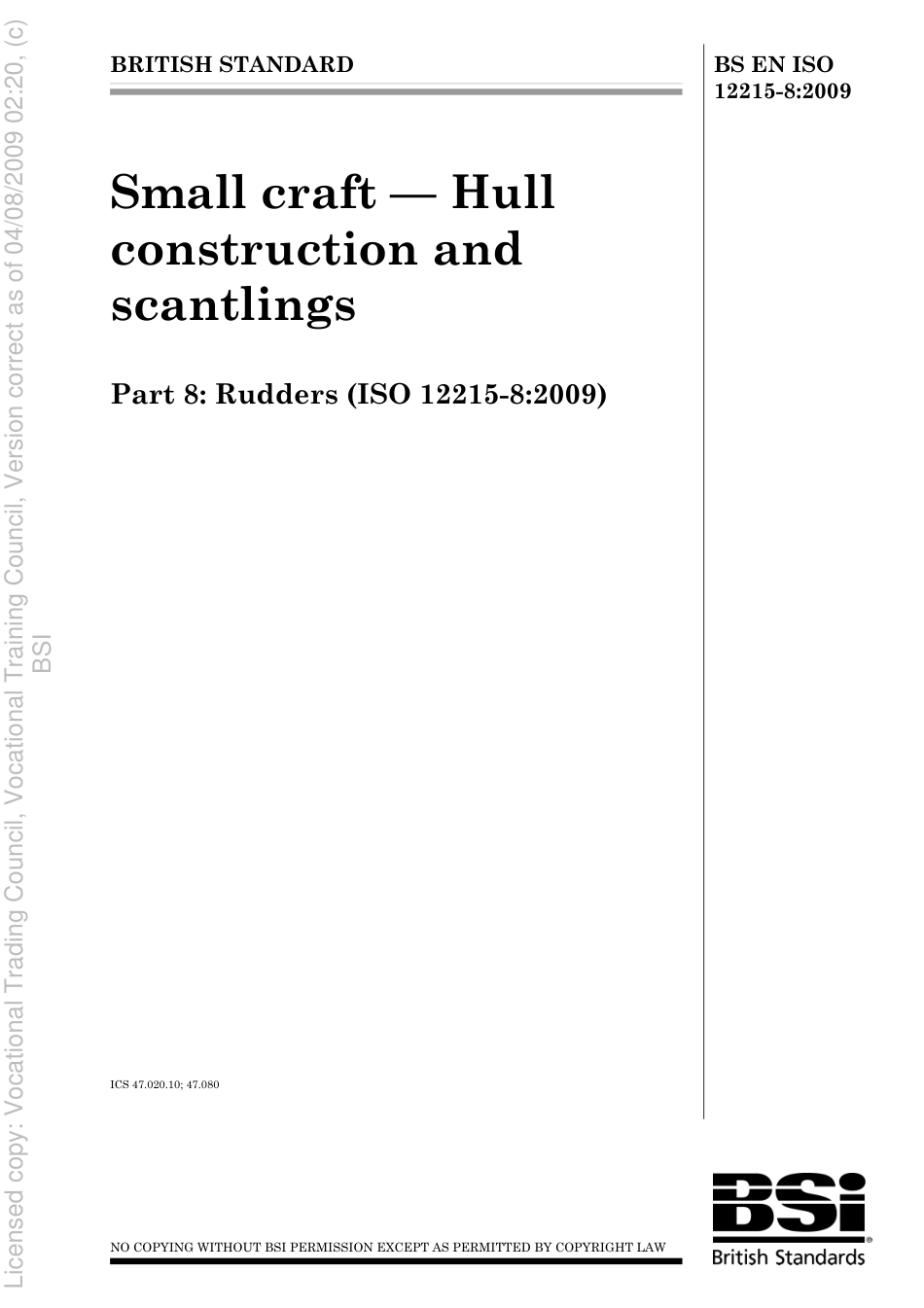 BS EN ISO 12215-8 2009.pdf_第1页