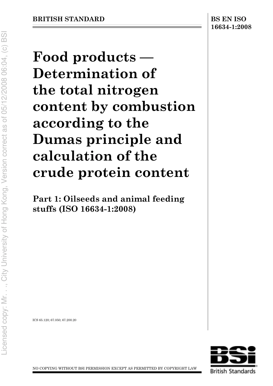 BS EN ISO 16634-1 2008.pdf_第1页