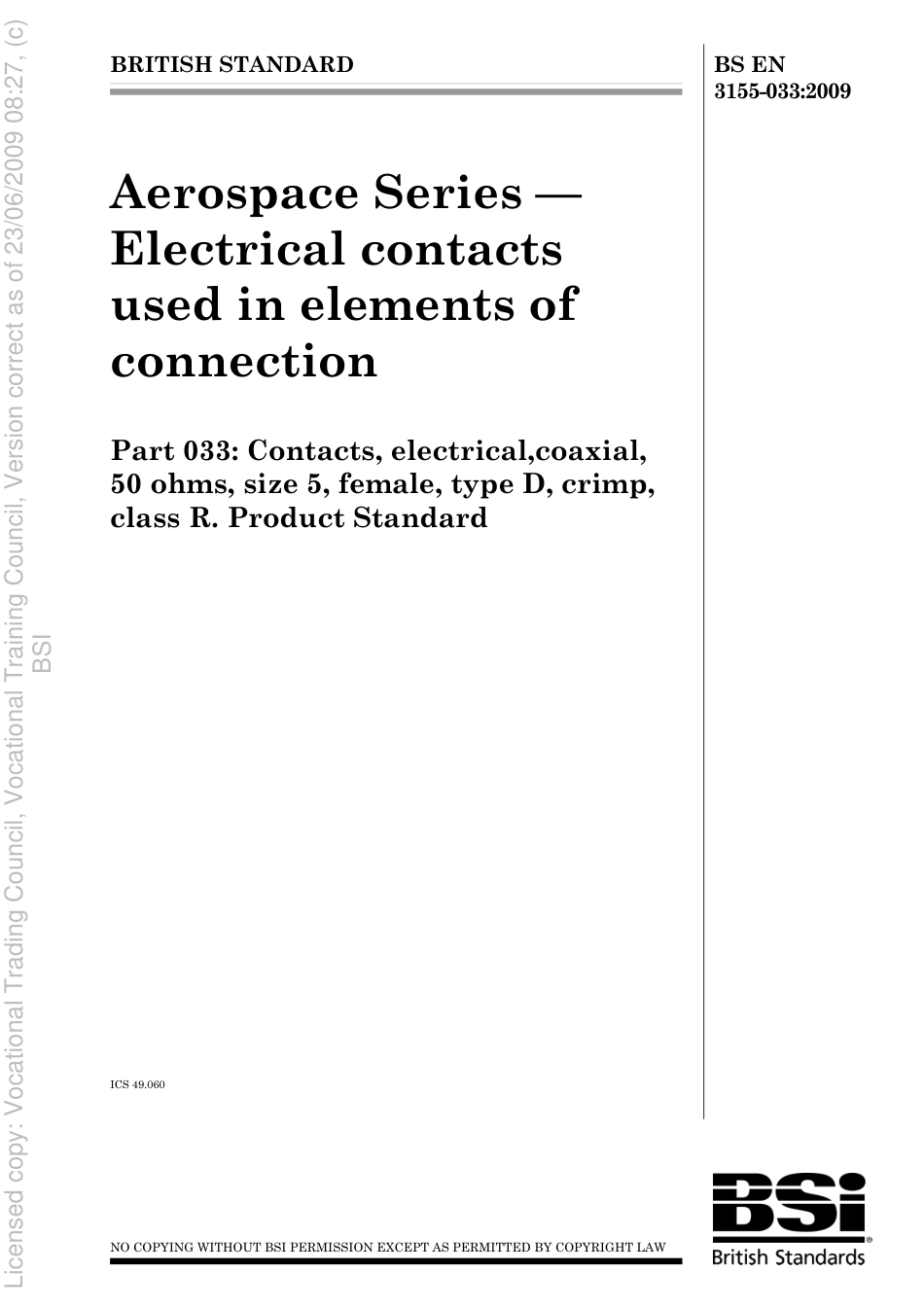 BS EN 3155-033 2009.pdf_第1页