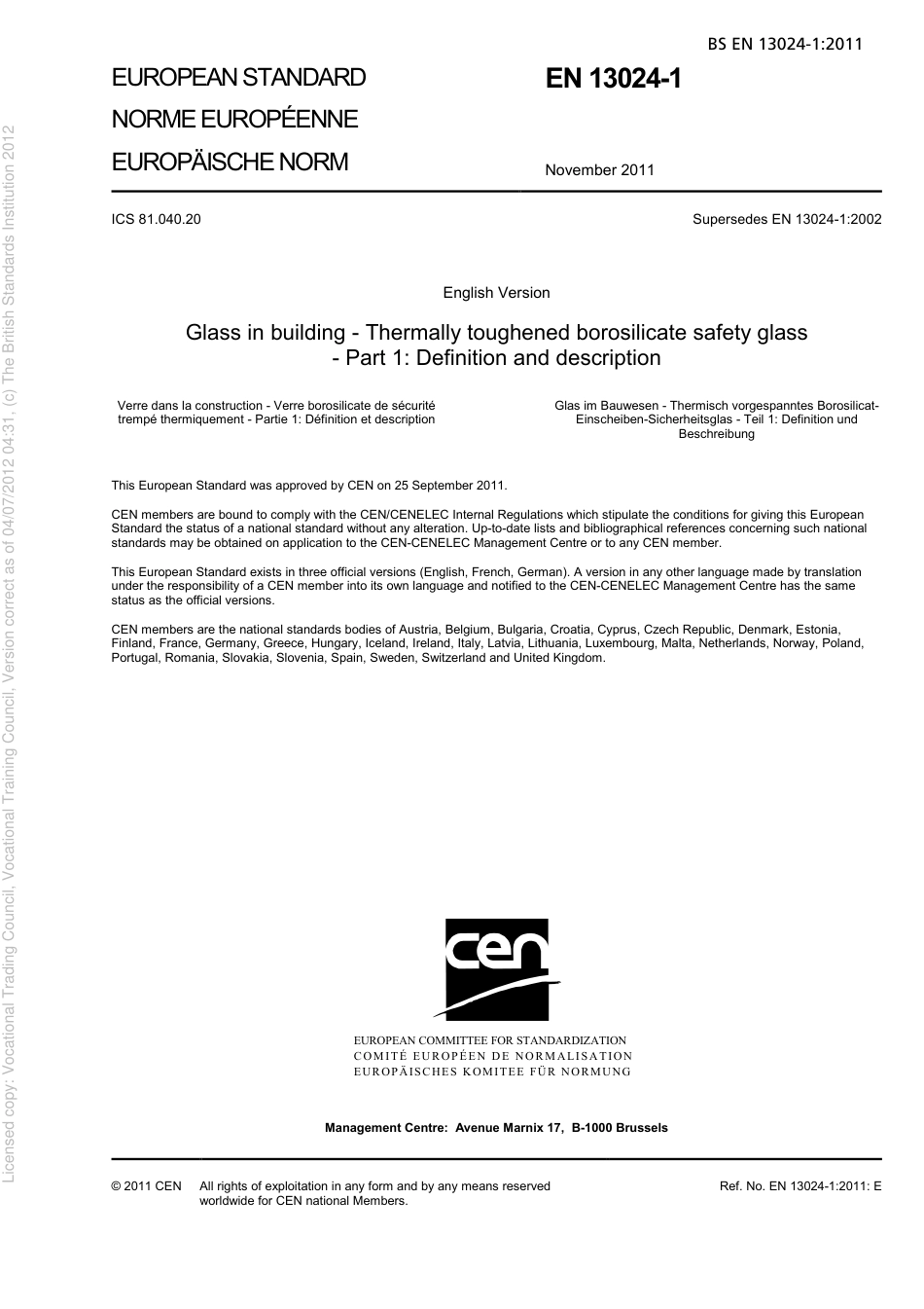 BS EN 13024-1 2011.pdf_第3页