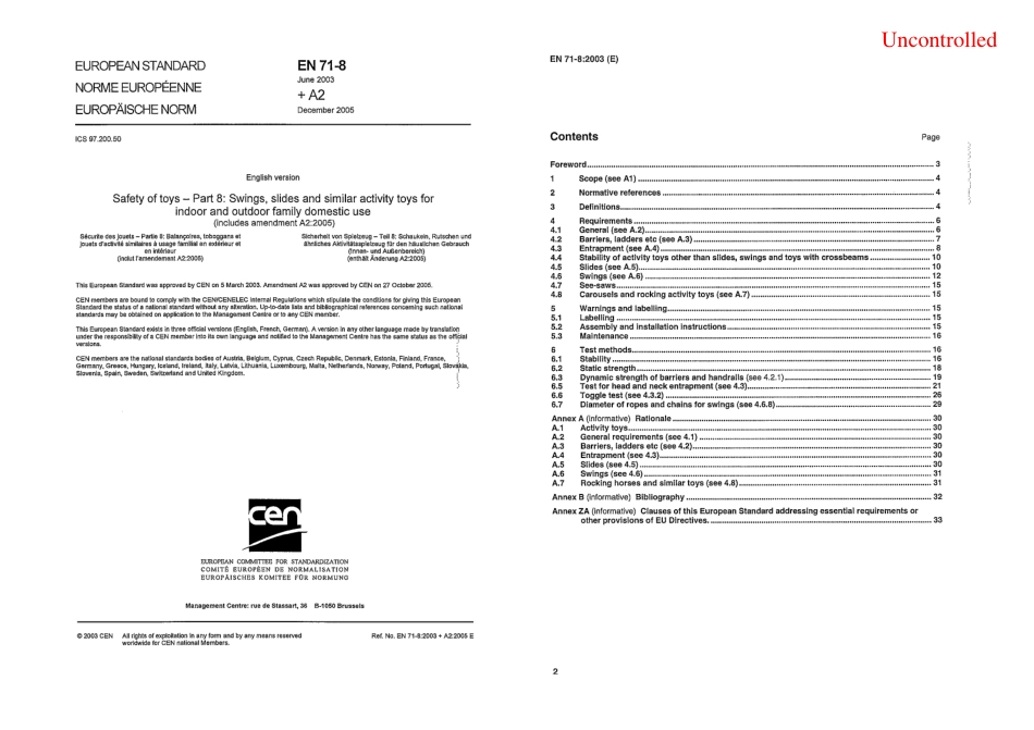 BS EN 71-8-2003 + Amd1 (uncontrolled).pdf_第2页