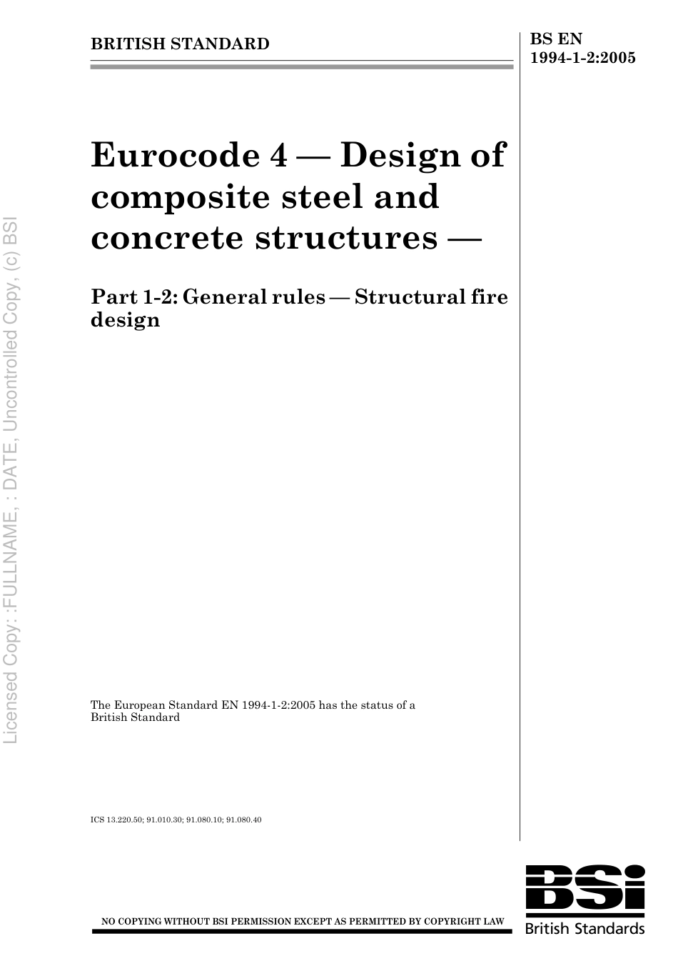 BS EN 1994-1-2 2005.pdf_第1页