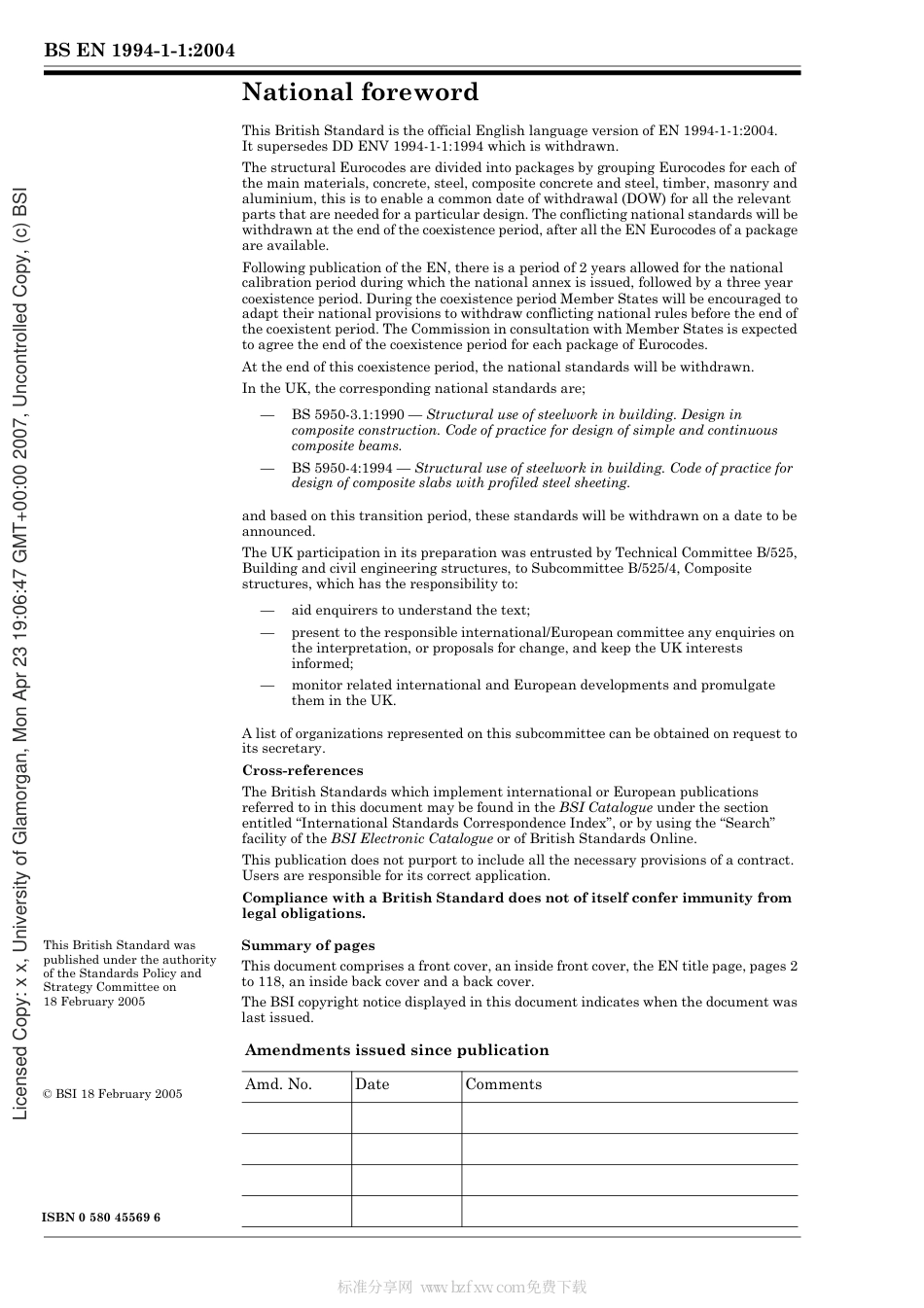 BS EN 1994-1-1-2004 Design of composite steel and concrete structures.pdf_第2页