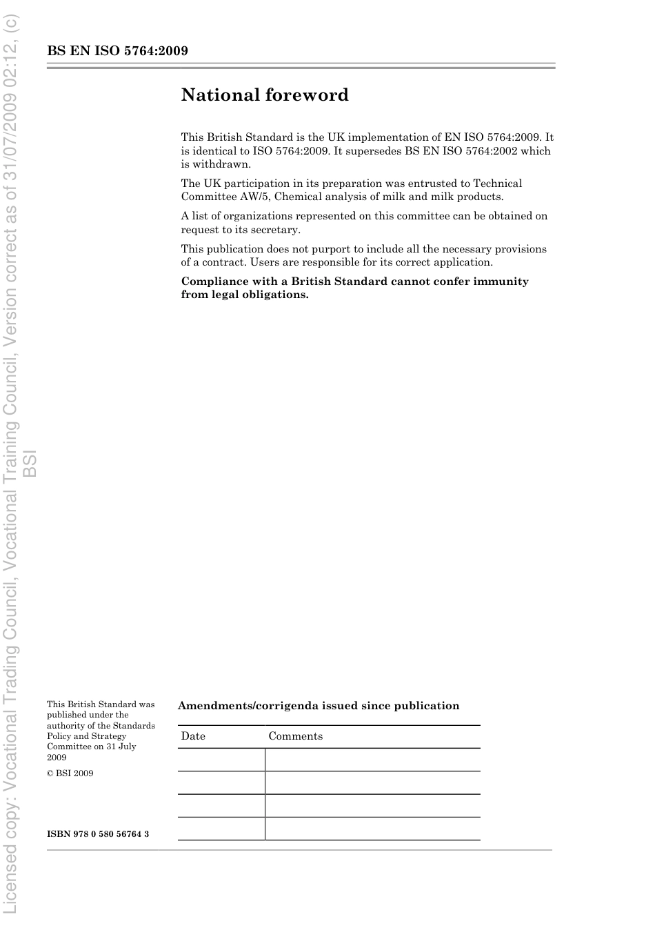 BS EN ISO 5764 2009.pdf_第2页