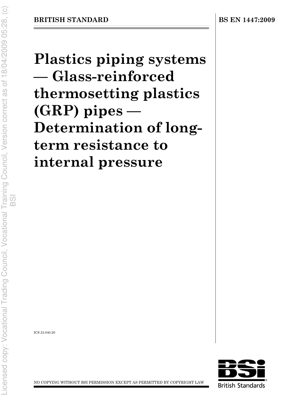 BS EN 1447 2009.pdf_第1页