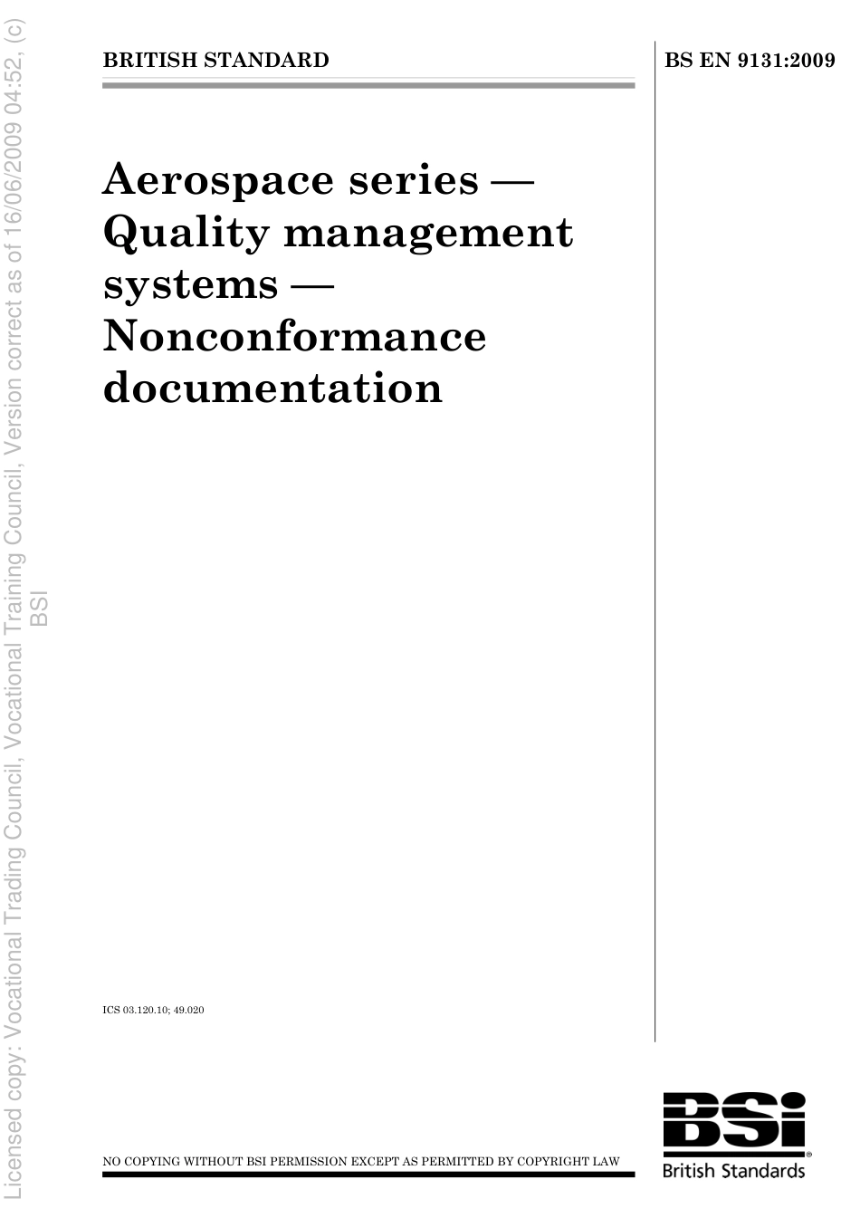 BS EN 9131 2009.pdf_第1页