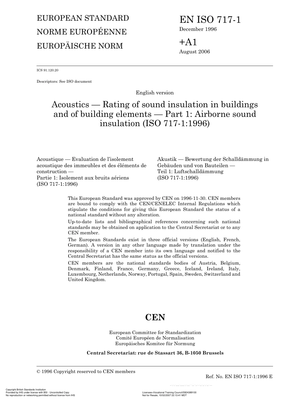 BS EN ISO 717-1 1997.pdf_第3页