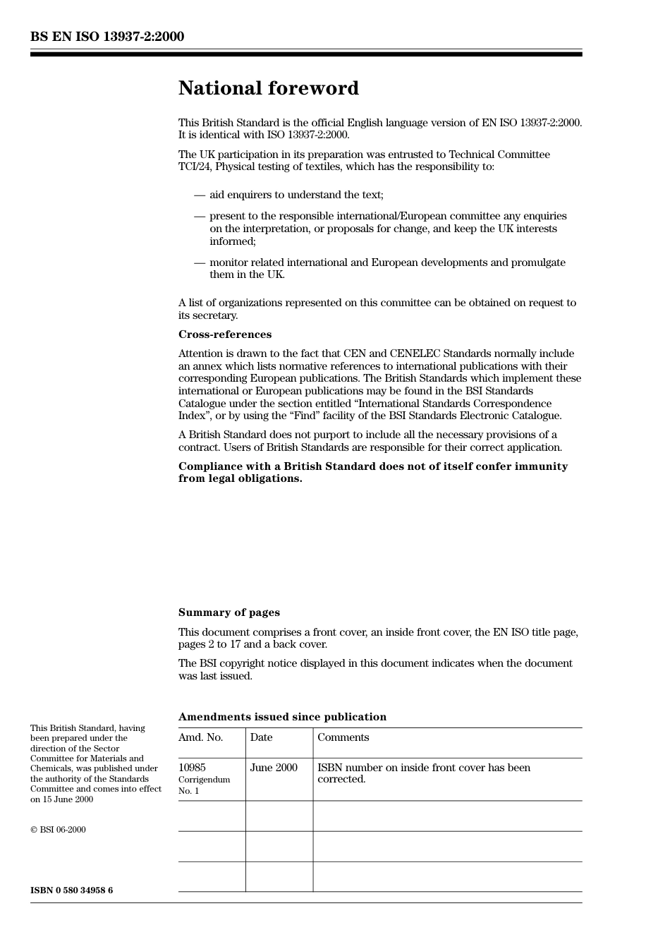 BS EN ISO 13937-2 2000 (Cor 1).pdf_第2页