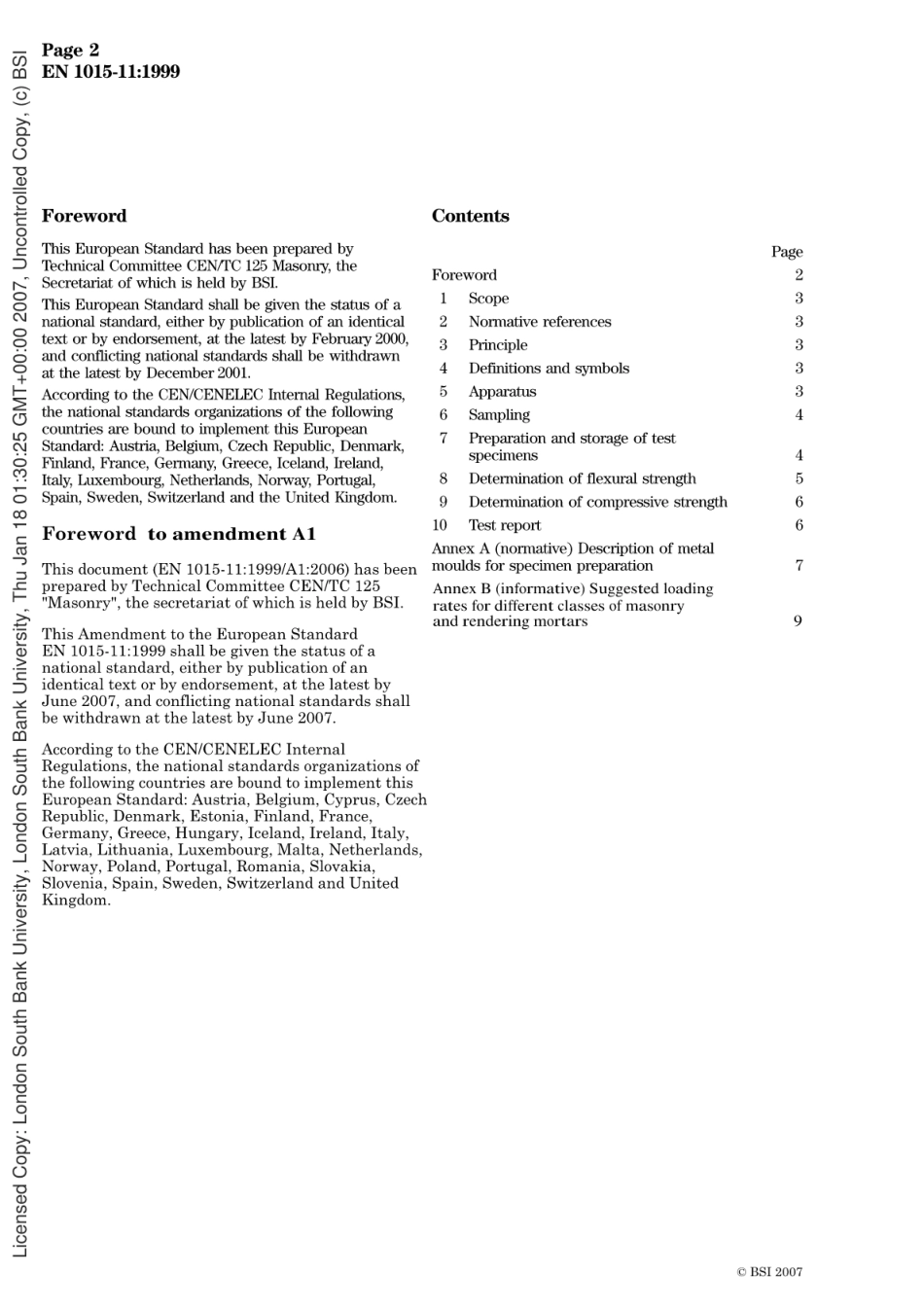 BSEN1015-11-1999砖石工程用砂浆的试验方法.硬化砂浆弯曲和抗压强度的测定.pdf_第3页
