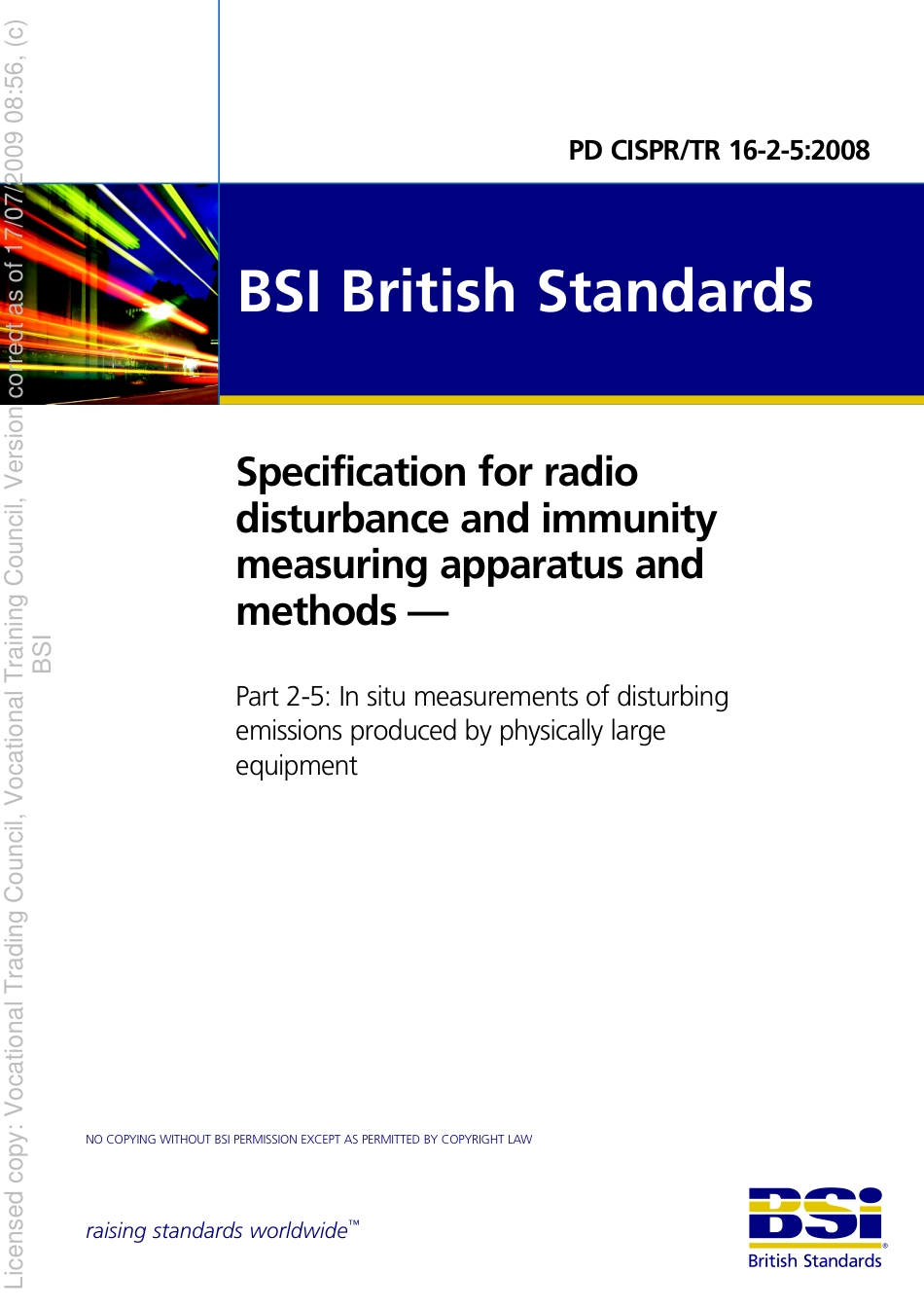 PD CISPR TR 16-2-5 2008.pdf_第1页