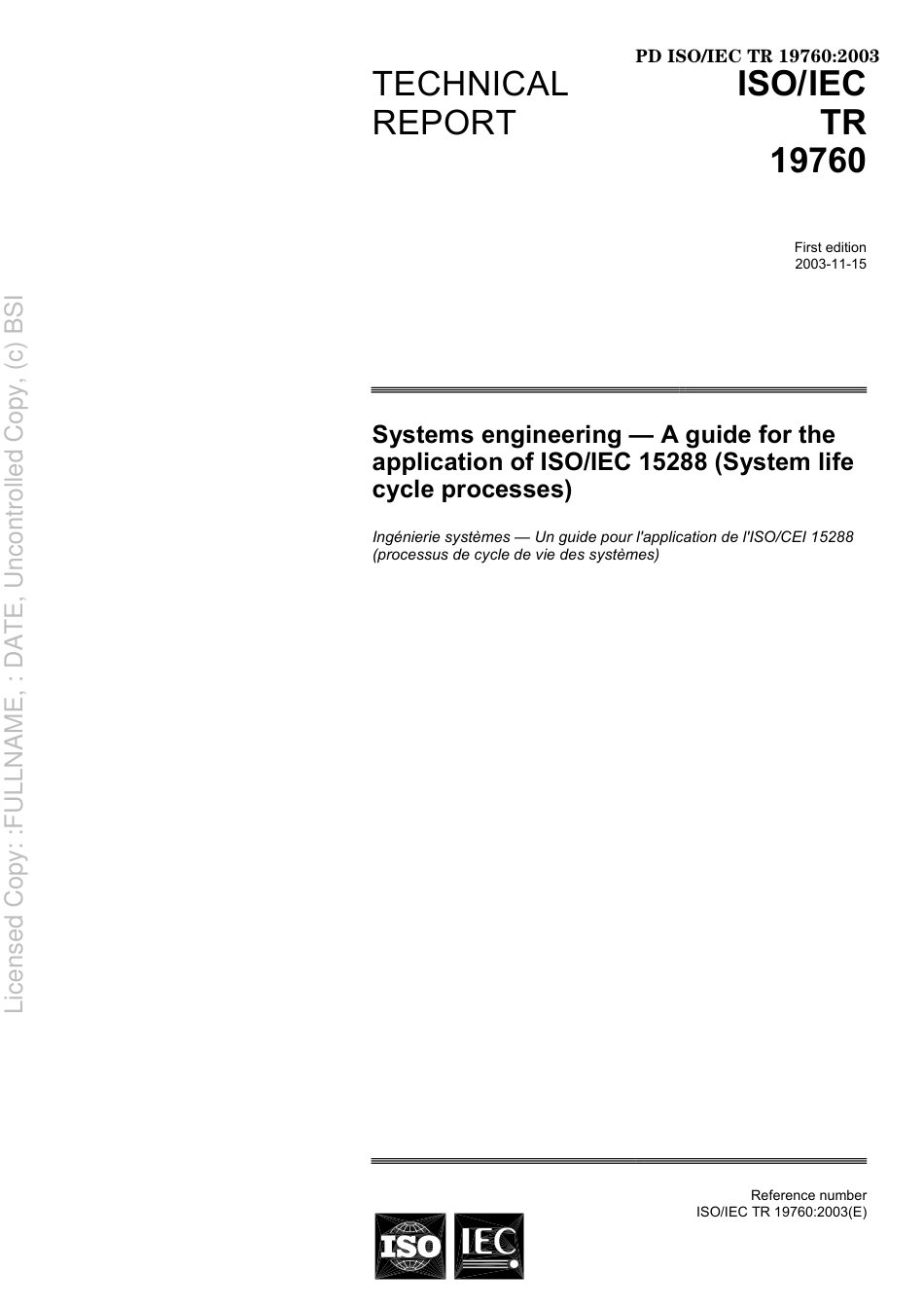 PD ISOIEC TR 19760 2003.pdf_第3页