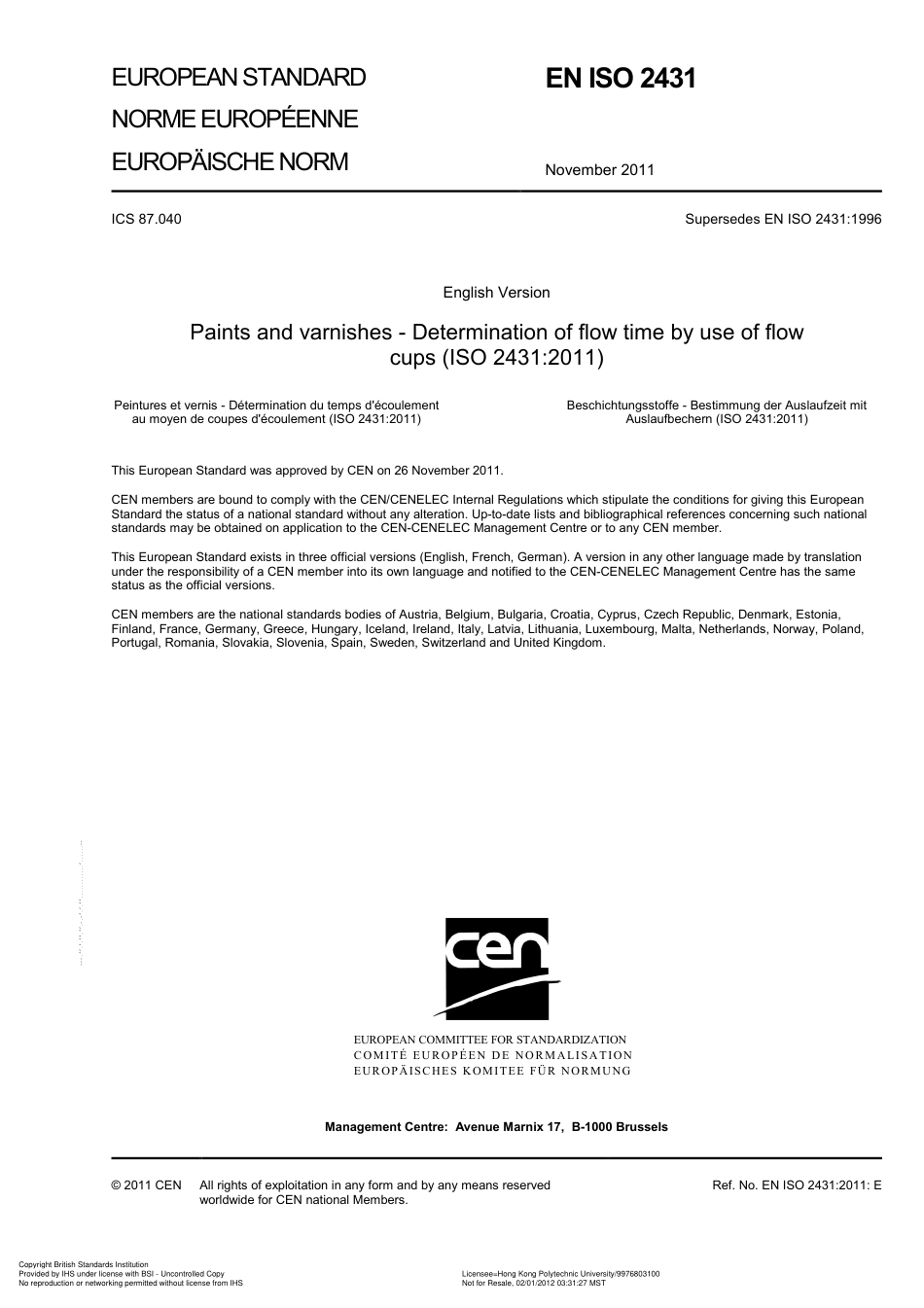 BS EN ISO 2431 2011.pdf_第3页