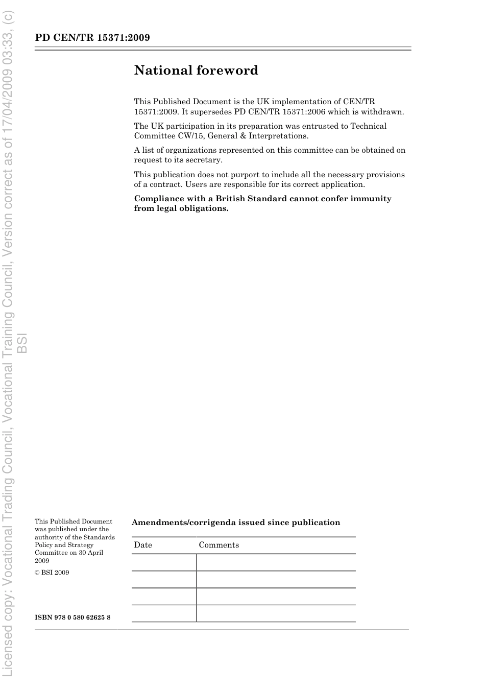 PD CEN TR 15371 2009  Safety of toys. Replies to requests for interpretation of EN 71-1, EN 71-2 and EN 71-8.pdf_第2页