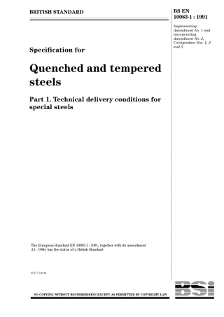 BS EN 10083-1(1991) (Quenched and tempered steel).pdf