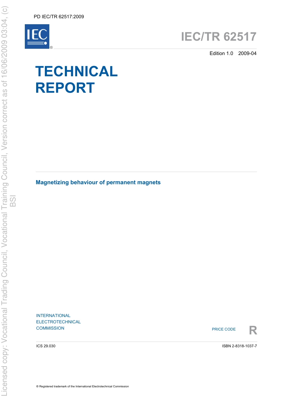 PD IEC TR 62517 2009  magnetic behaviour.pdf_第3页