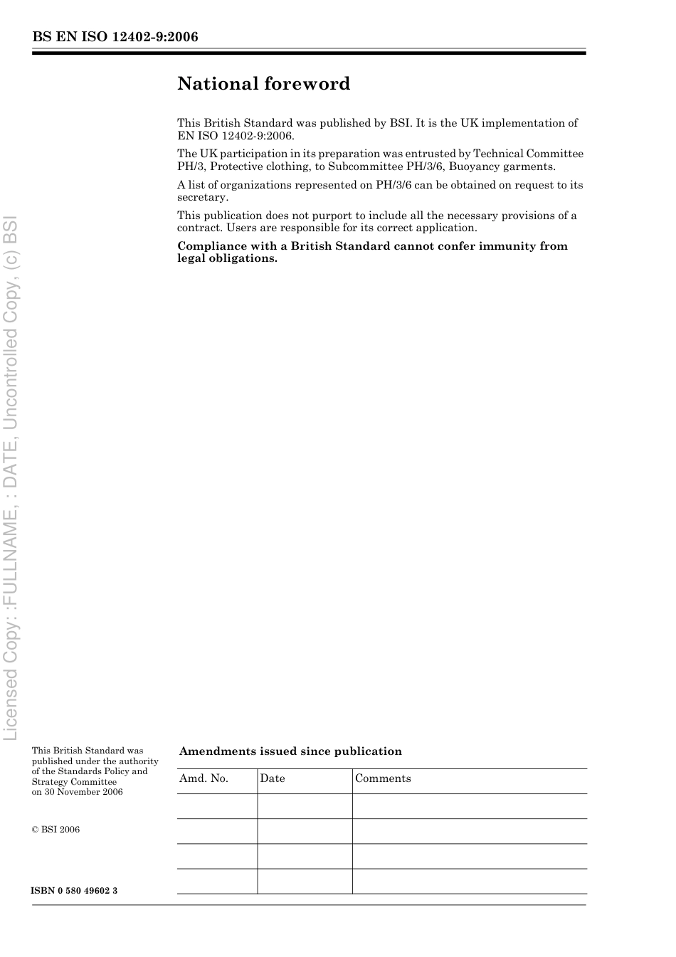 BS EN ISO 12402-9 2006.pdf_第2页