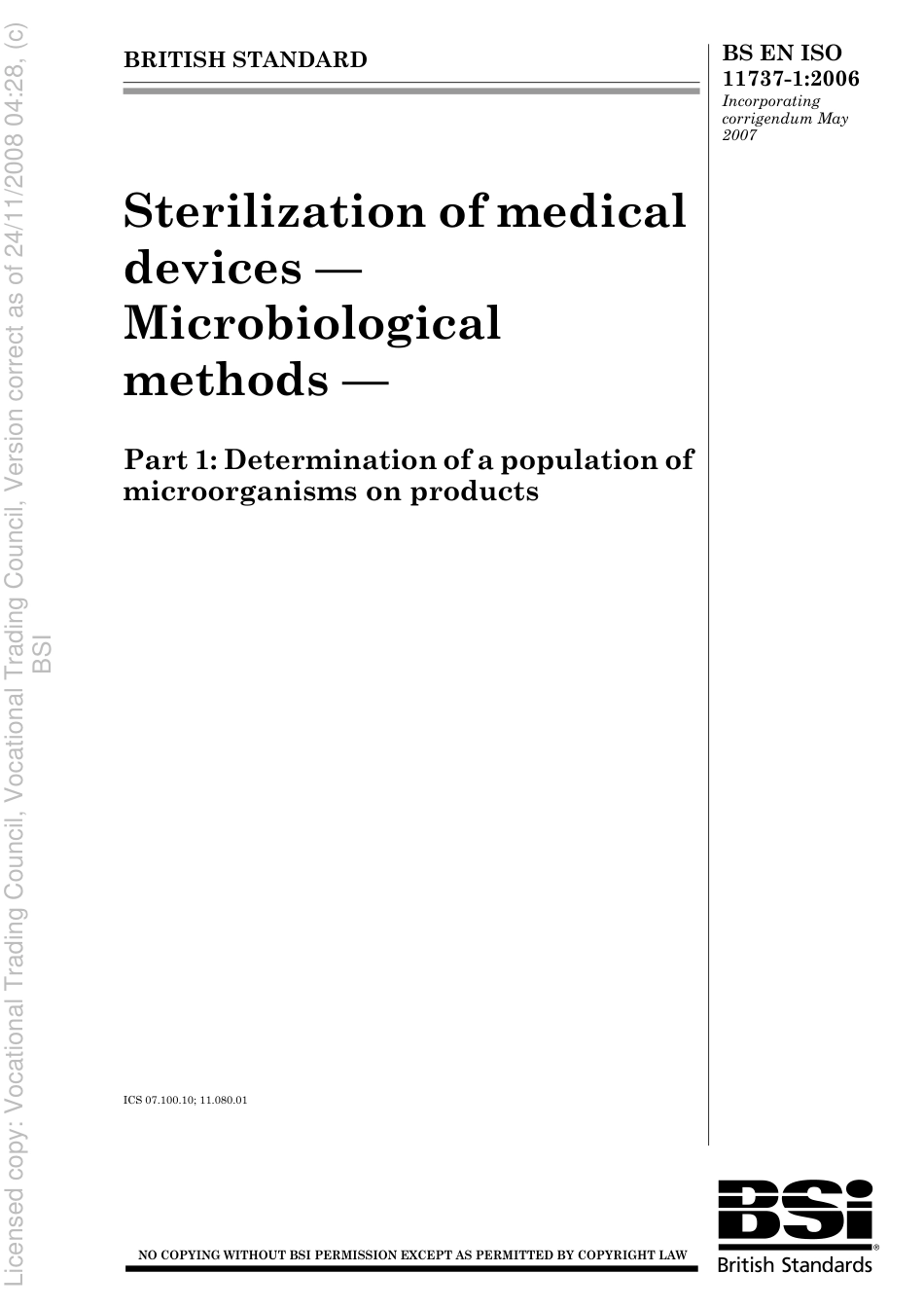 BS EN ISO 11737-1 2006.pdf_第1页