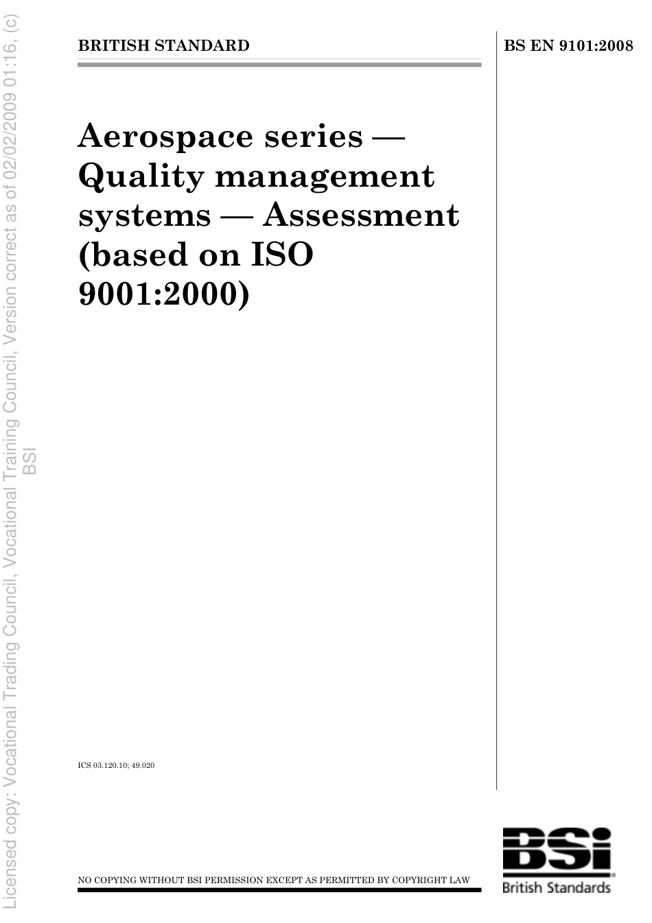 BS EN 9101 2008.pdf_第1页