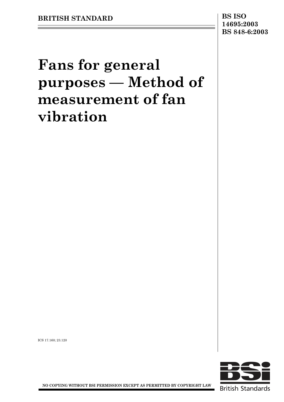 BS ISO 14695-2003(BS 848-6).pdf_第1页