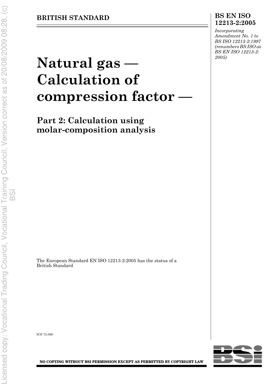 BS EN ISO 12213-2 2005.pdf_第1页