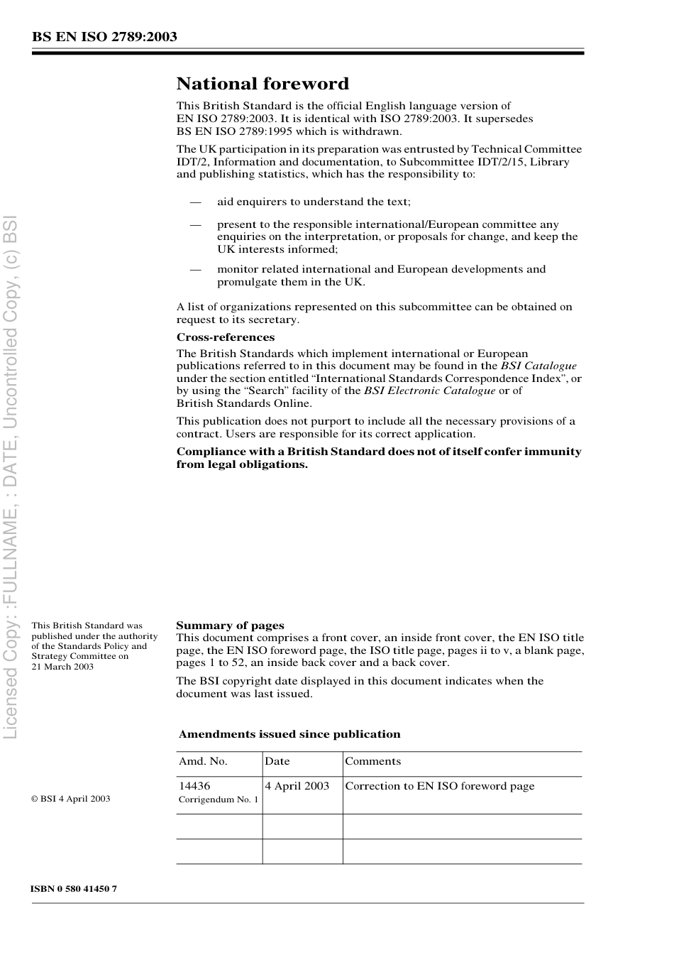 BS EN ISO 2789 2003.pdf_第2页