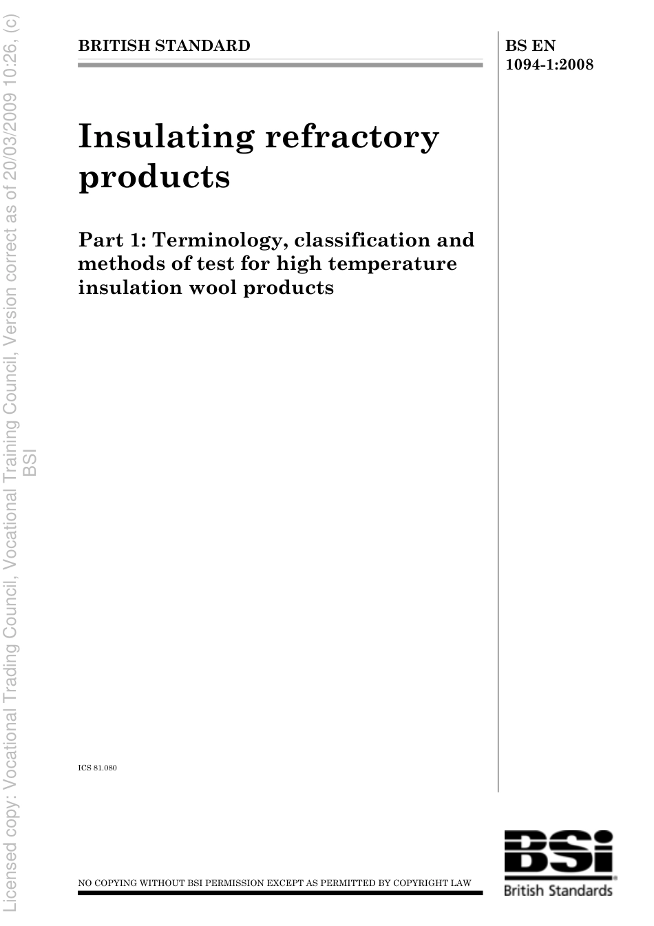 BS EN 1094-1 2008.pdf_第1页