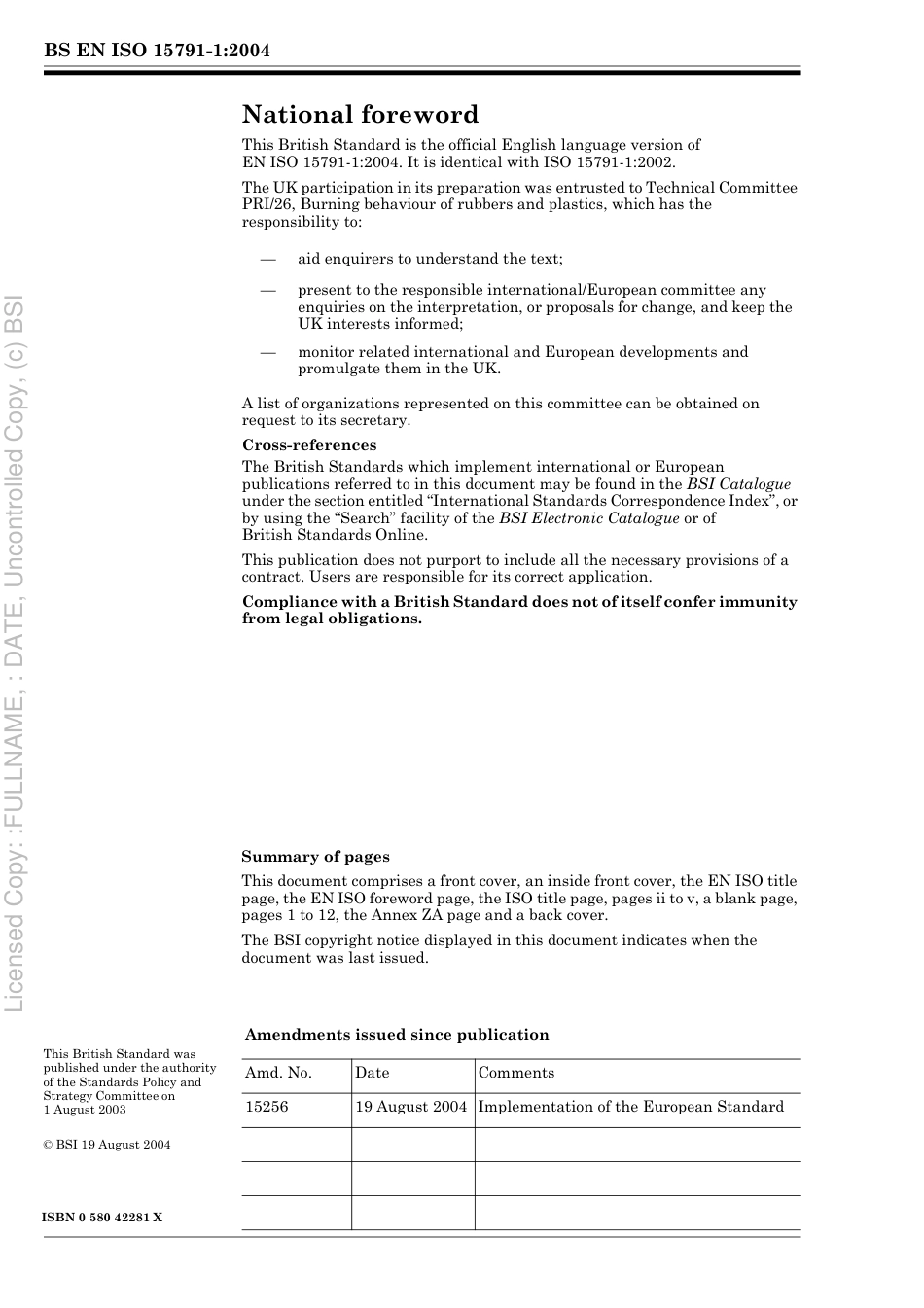 BS EN ISO 15791-1 2004.pdf_第2页