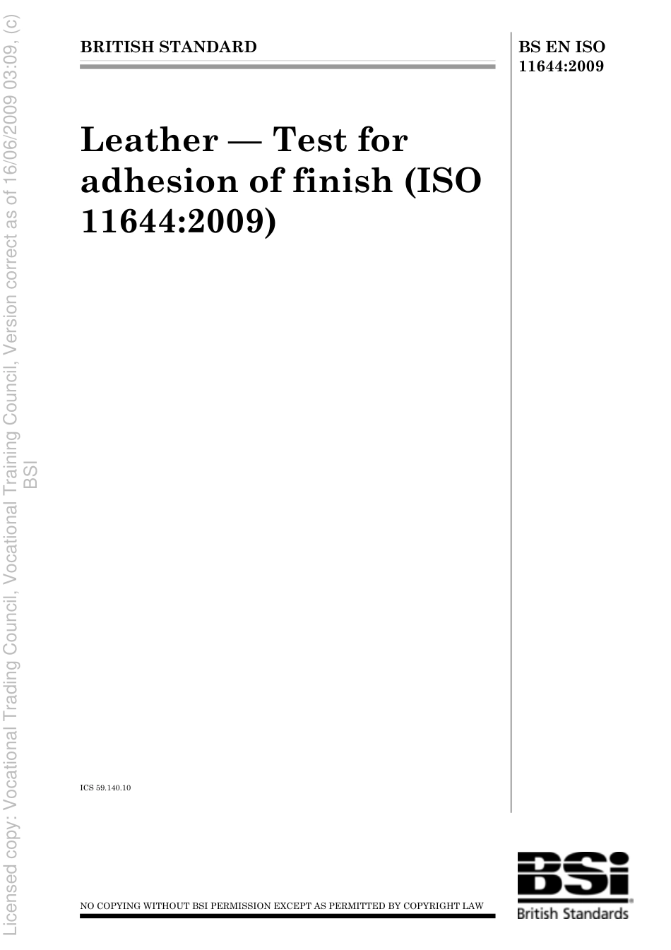 BS EN ISO 11644 2009.pdf_第1页