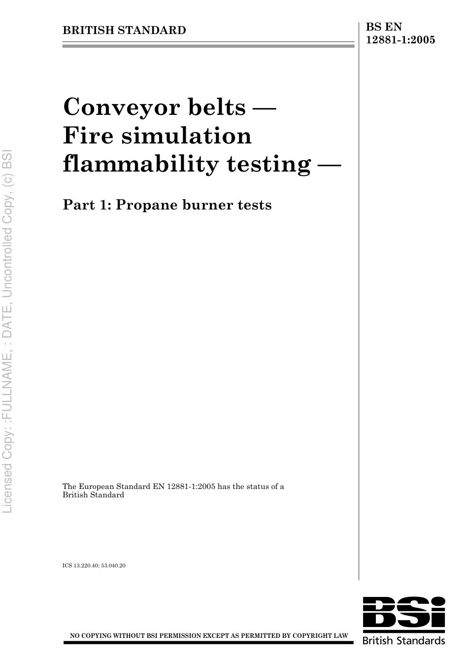 BS EN 12881-1 2005.pdf_第1页