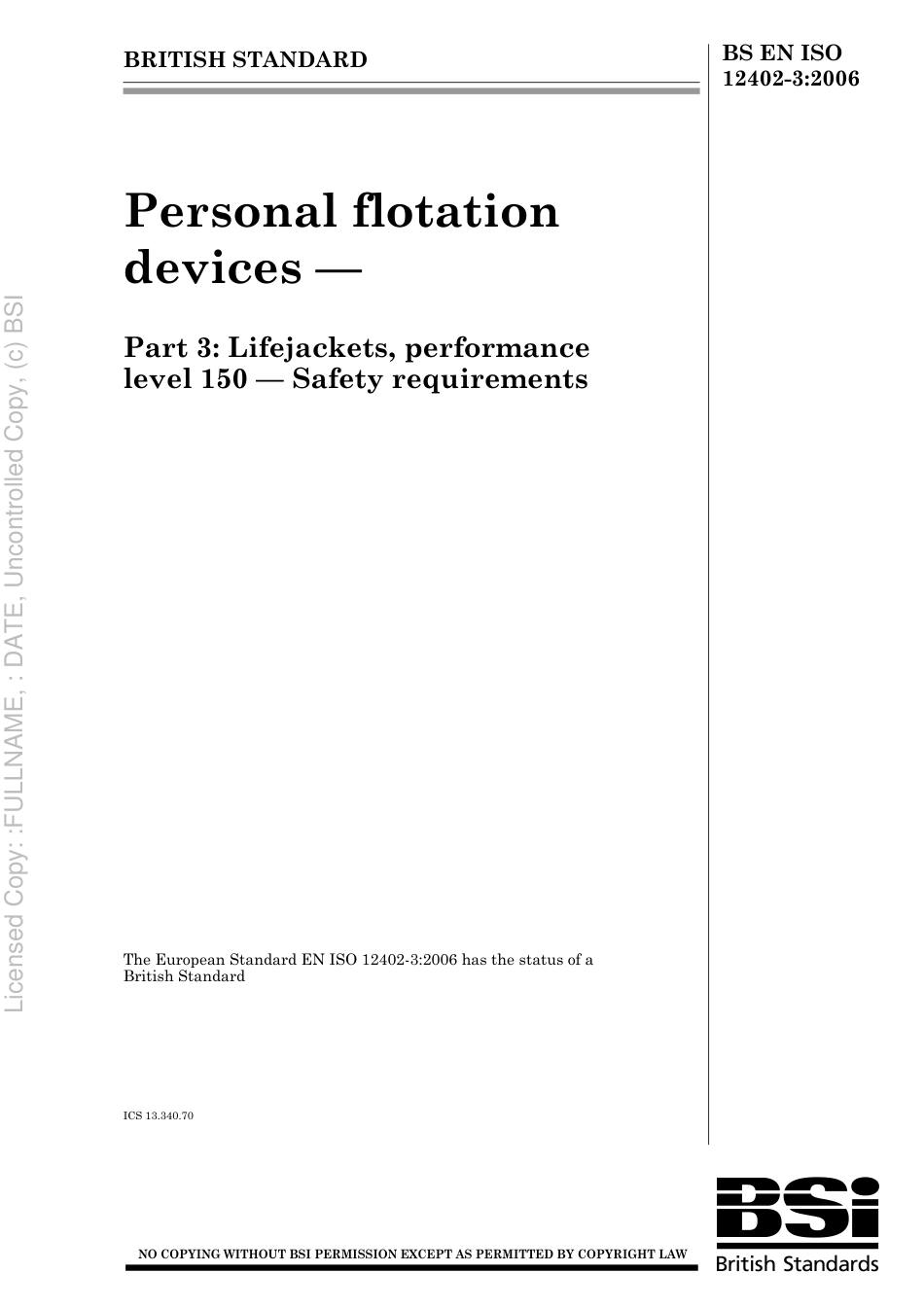 BS EN ISO 12402-3 2006.pdf_第1页