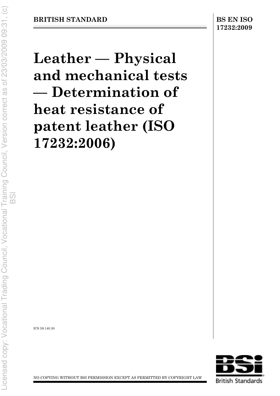 BS EN ISO 17232 2009.pdf_第1页