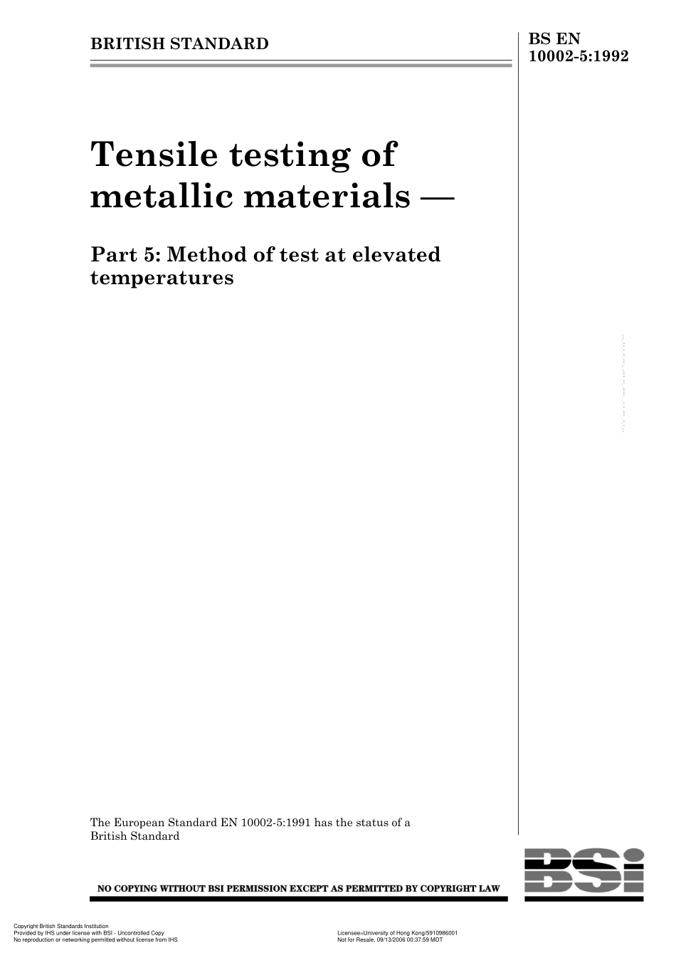 BS EN 10002-5-1992.pdf_第1页