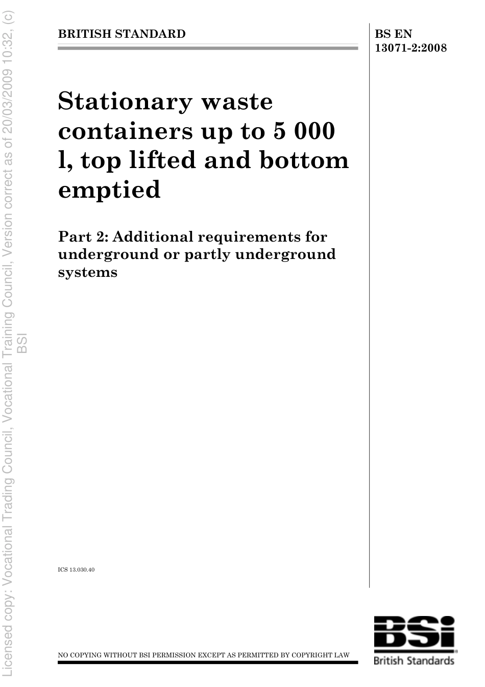 BS EN 13071-2 2008.pdf_第1页