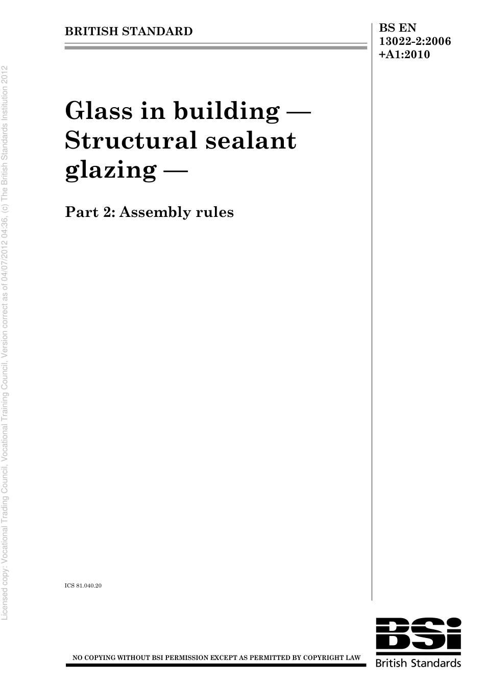 BS EN 13022-2 2006+A1 2010.pdf_第1页