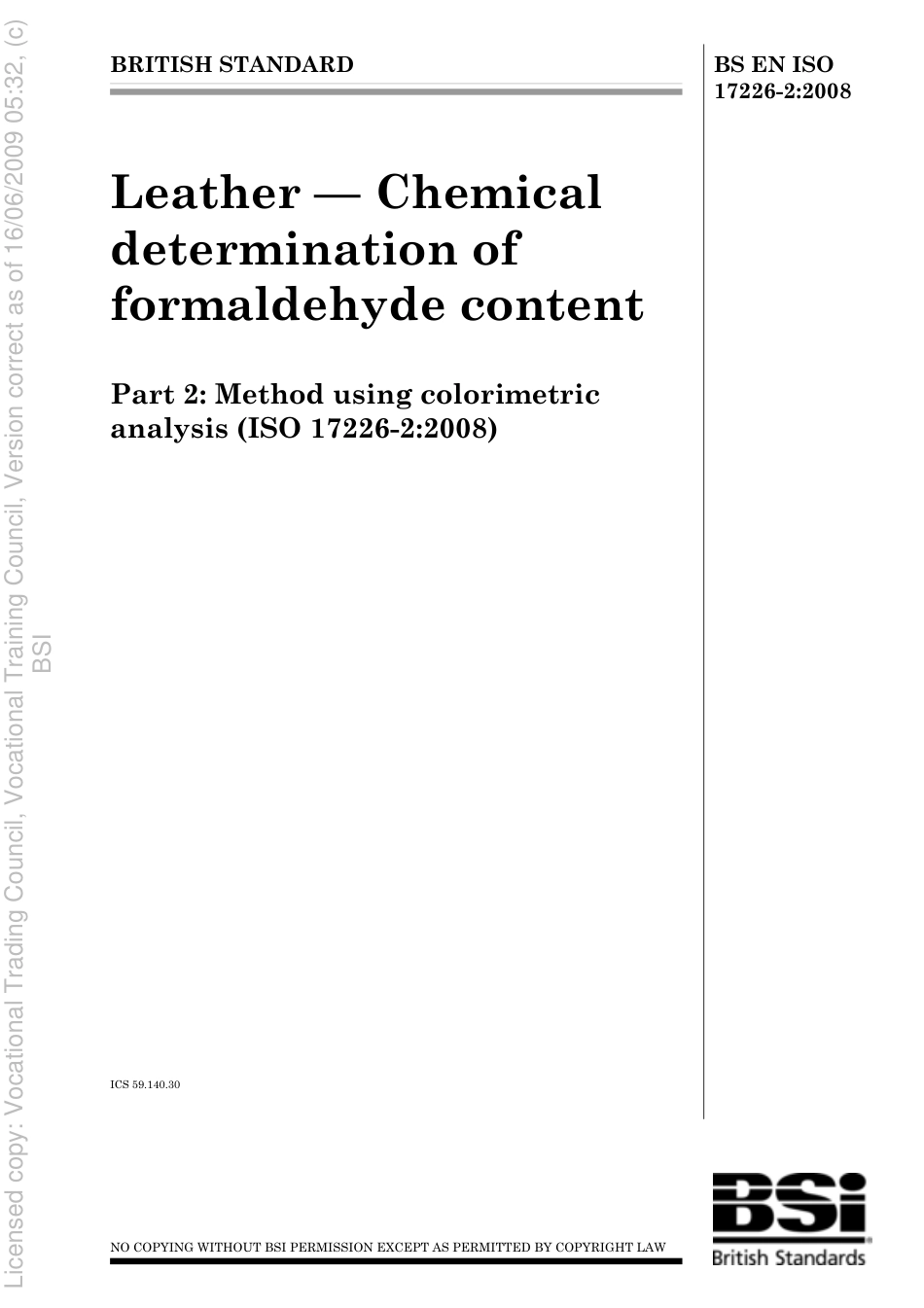 BS EN ISO 17226-2 2008.pdf_第1页