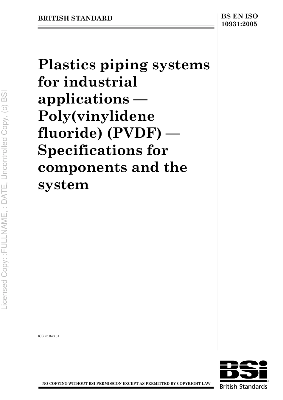 BS EN ISO 10931 2005.pdf_第1页