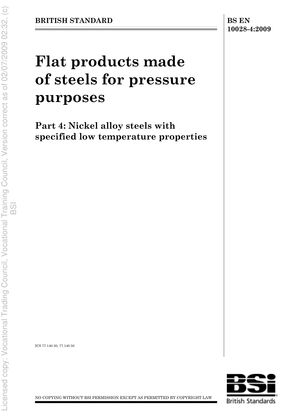 BS EN 10028-4 2009.pdf_第1页