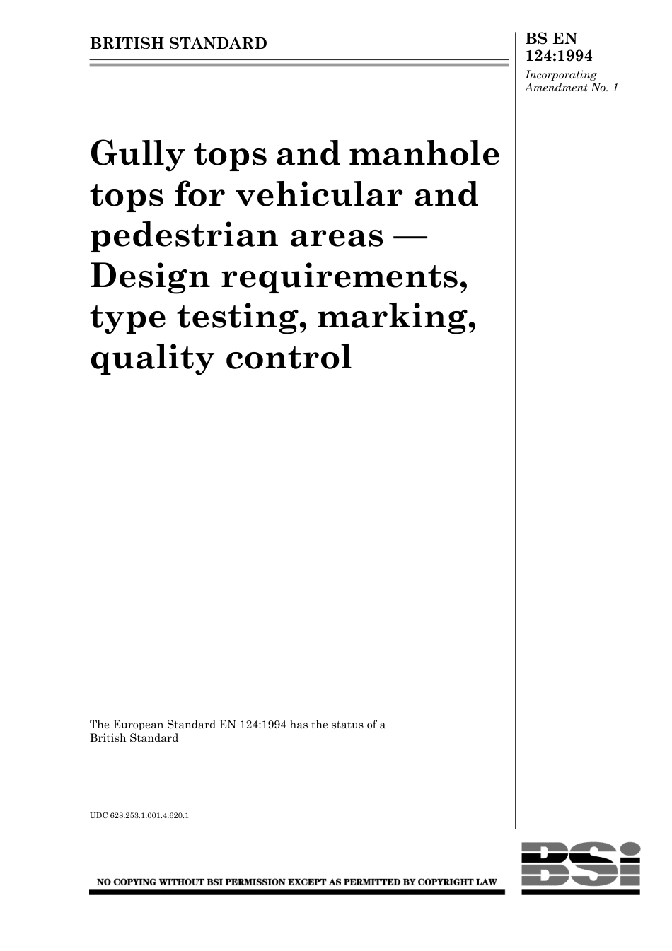BS EN 124-1994.pdf_第1页